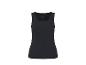 Schwarzes geripptes Tanktop mit eckigem Ausschnitt