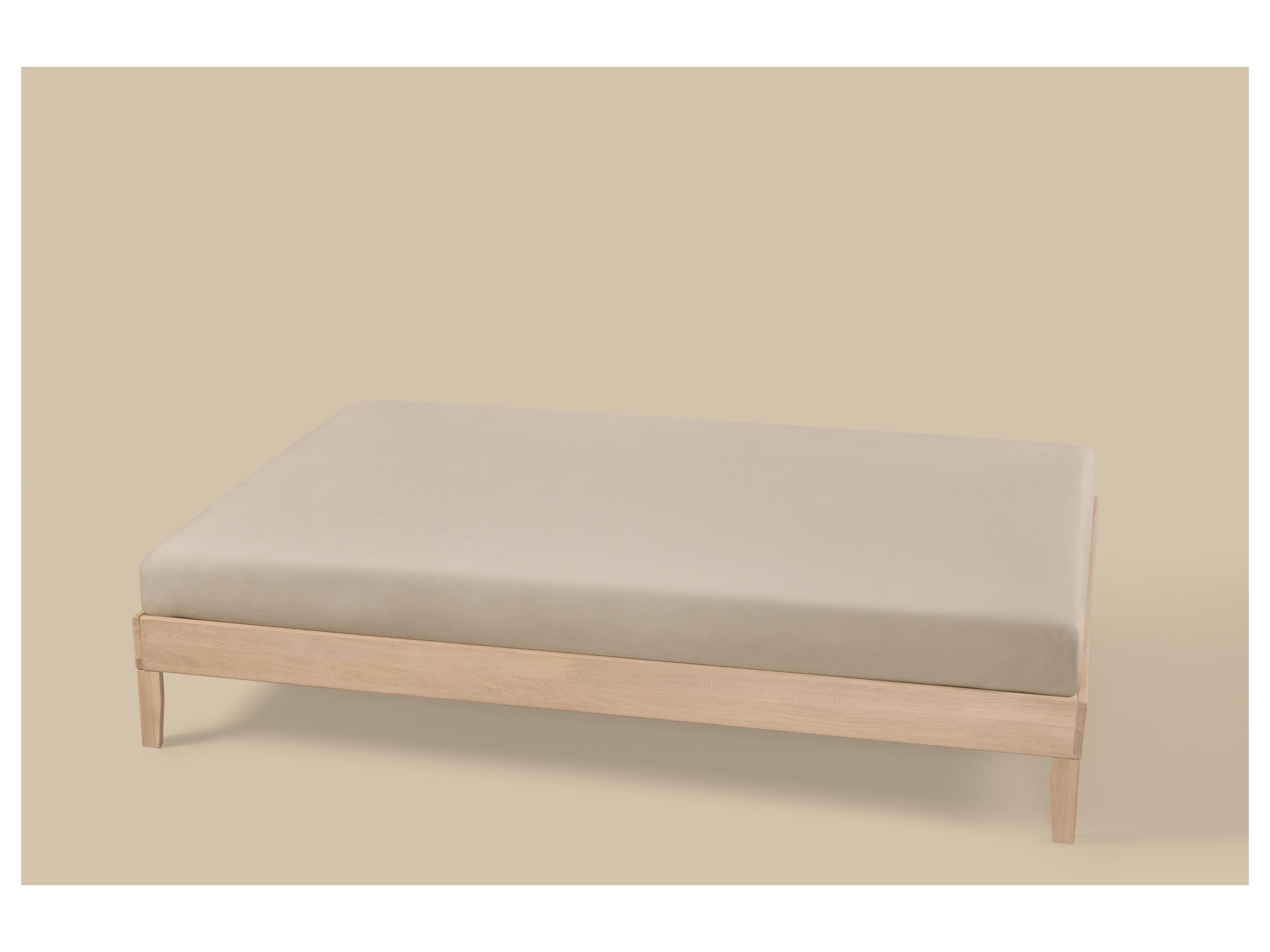 LIVARNO® Feinbiber-Spannbettlaken, 140-160 x 200 cm (Beige) – Bild 2 von 2