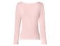 Hellrosa Langarmshirt für Damen.