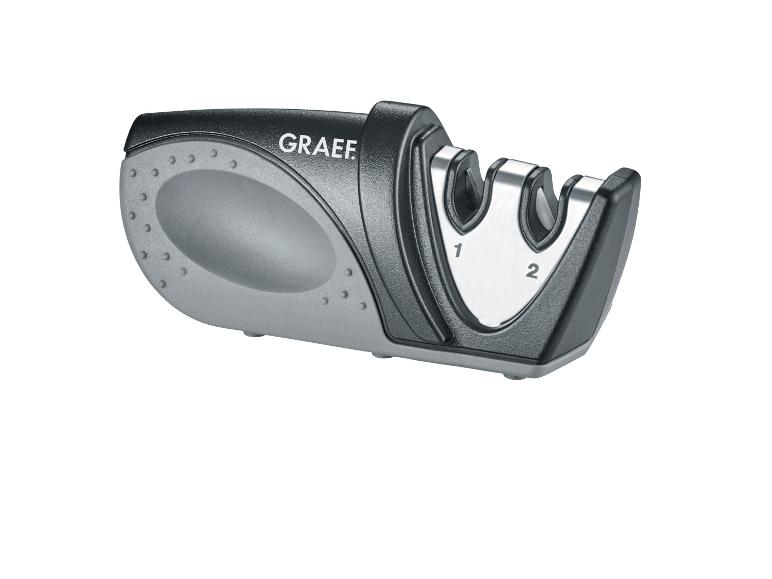 Graef Messerschärfer: doppelseitiges Schärfen.