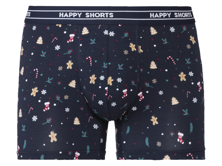 Gehe zu Vollbildansicht: Happy Shorts Herren Boxershorts, 2 Stück, weihnachtliche Motive - Bild 17