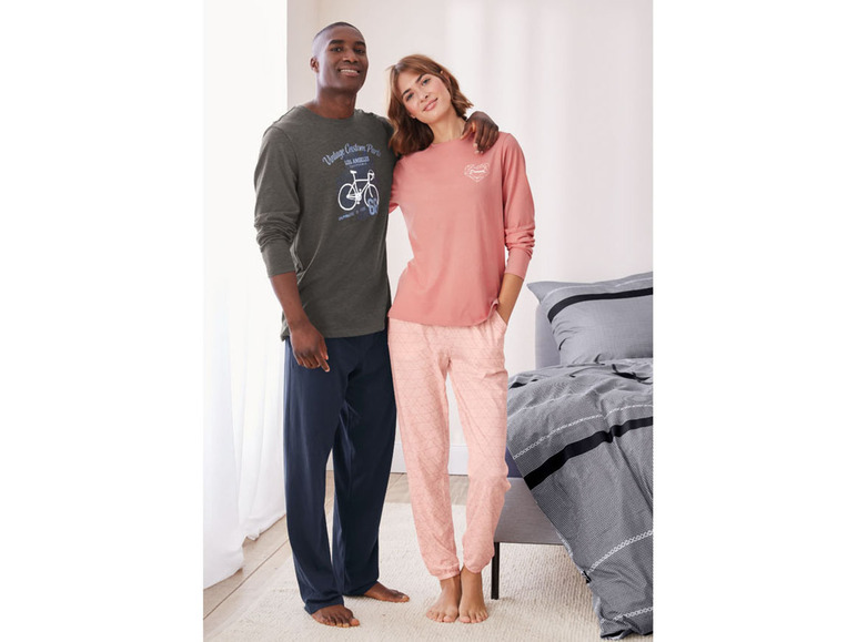 Gehe zu Vollbildansicht: esmara® Damen Pyjama, aus reiner Baumwolle - Bild 8