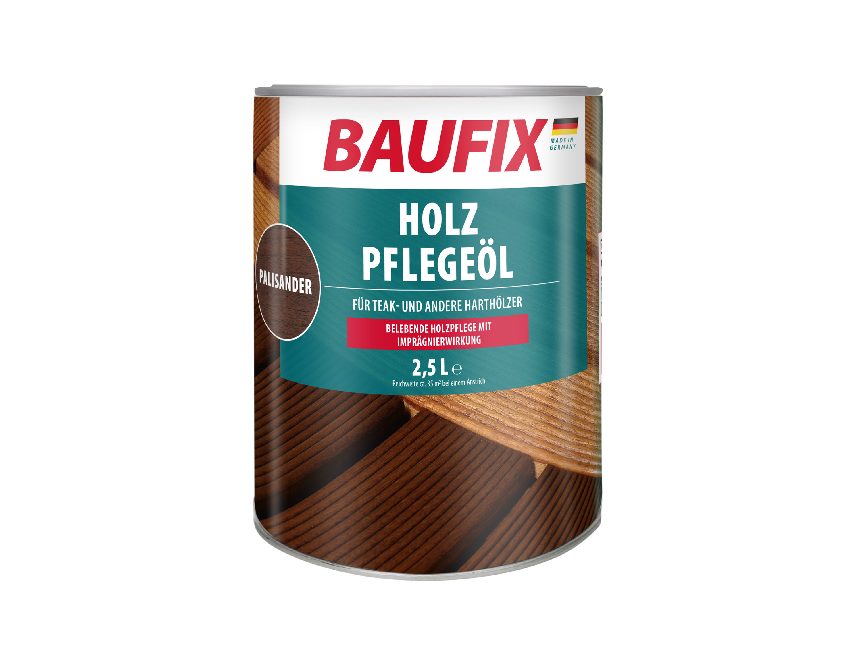 BAUFIX Holz-Pflegeöl 2,5 Liter (palisander seidenmatt) | 04014505078323