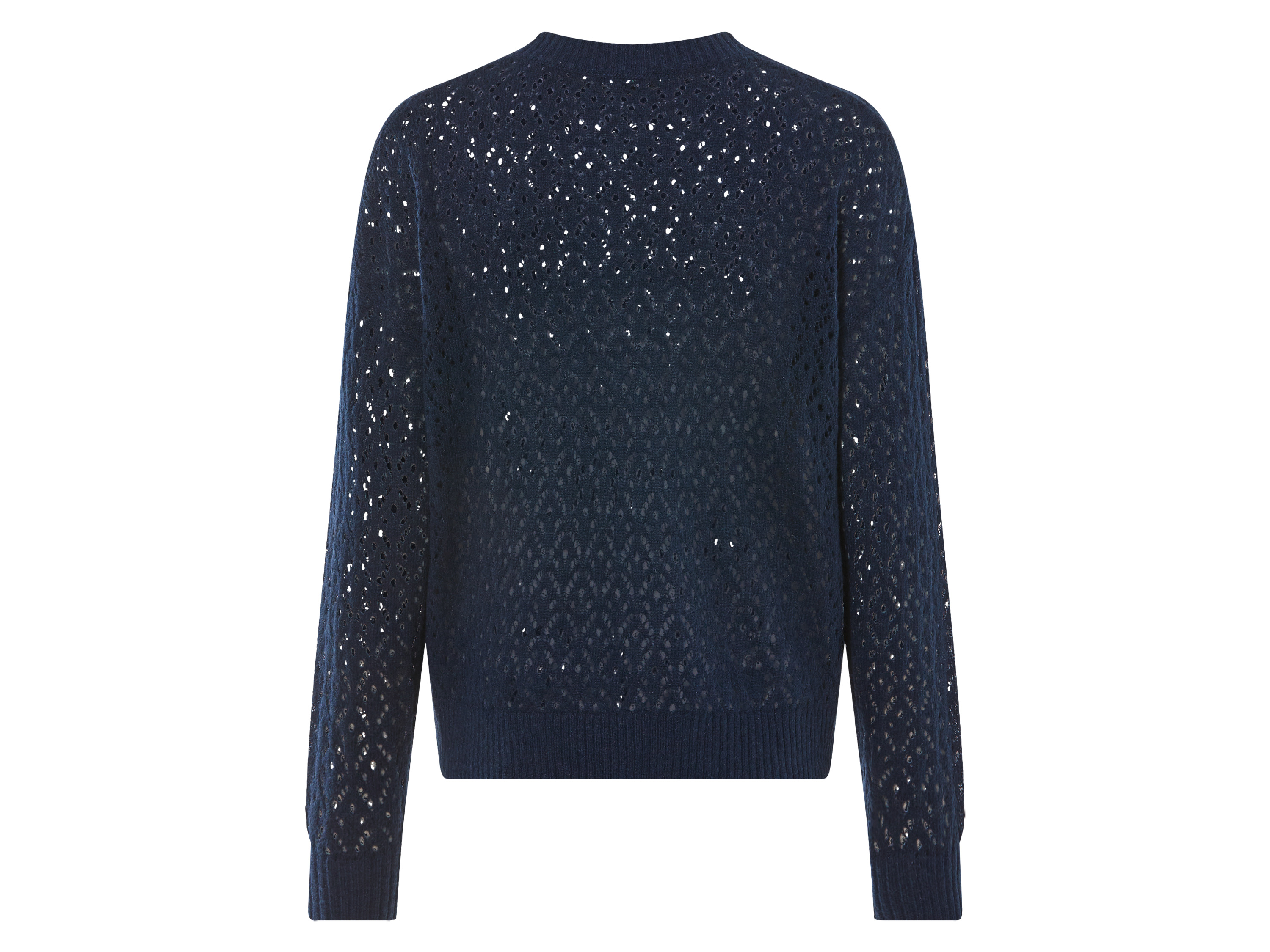 Thumbnail - esmara® Damen Pullover Lochstrick (Blau, L (44/46))