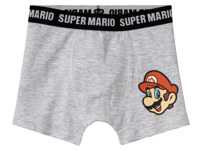 Gehe zu Vollbildansicht: Nintendo Super Mario Kinder Boxershorts, 2 Stück, mit hohem Baumwollanteil - Bild 2