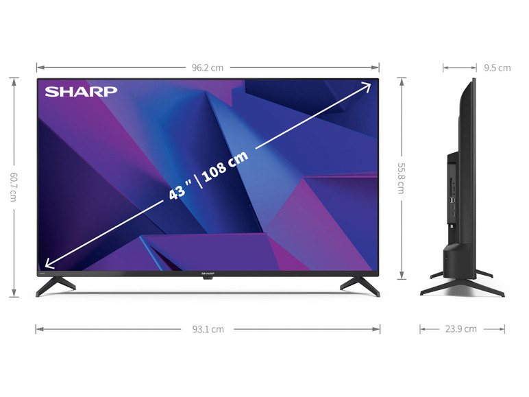 Gehe zu Vollbildansicht: Sharp 4K Ultra HD Android TV »4T-C43FNx«, 43 Zoll - Bild 7