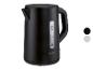 Schwarzer SilverCrest 1,7L Wasserkocher mit Wasserstandsanzeige.