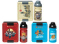 LEGO Harry Potter Lunchbox, Trinkflasche und LEGO Ninjago Lunchbox und Trinkflasche.