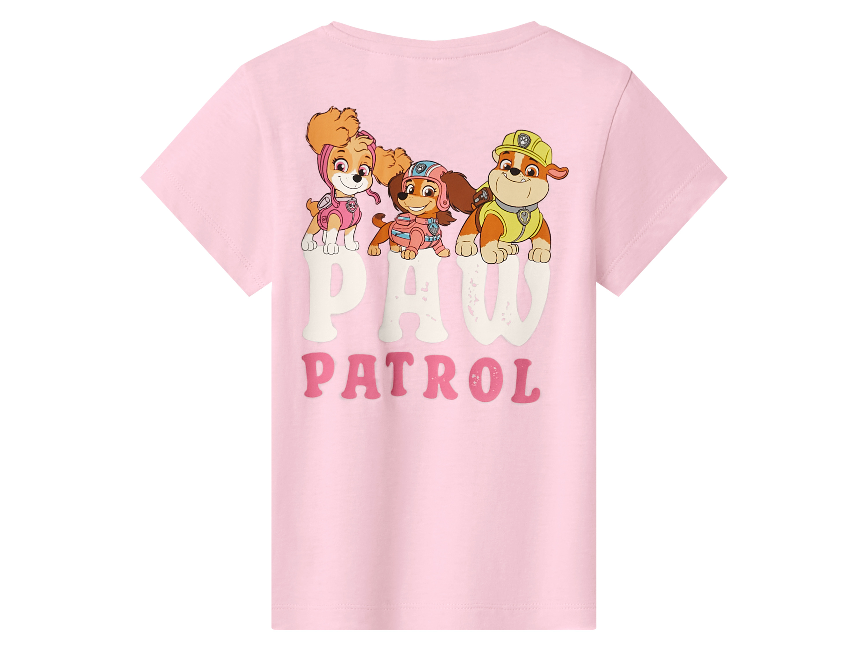 Thumbnail - Kleinkinder T-Shirt, 2er Set (Paw Patrol/rosa/weiß, 98/104)
