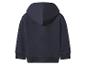 Dunkelblauer Kinder-Kapuzenpullover, Rückansicht
