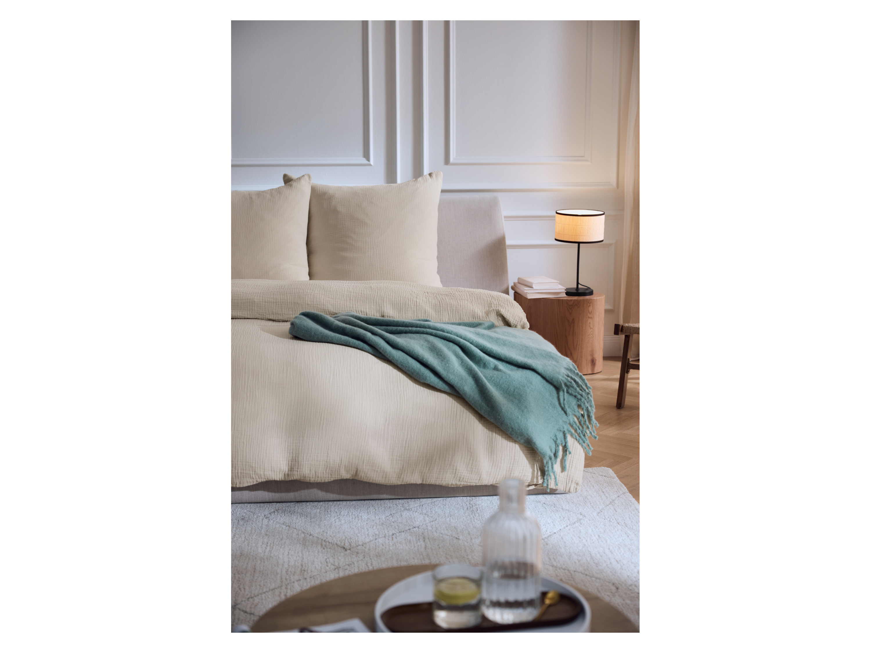 LIVARNO® Bettwäsche Musselin 200 x 220 cm (Beige) – Bild 2 von 4