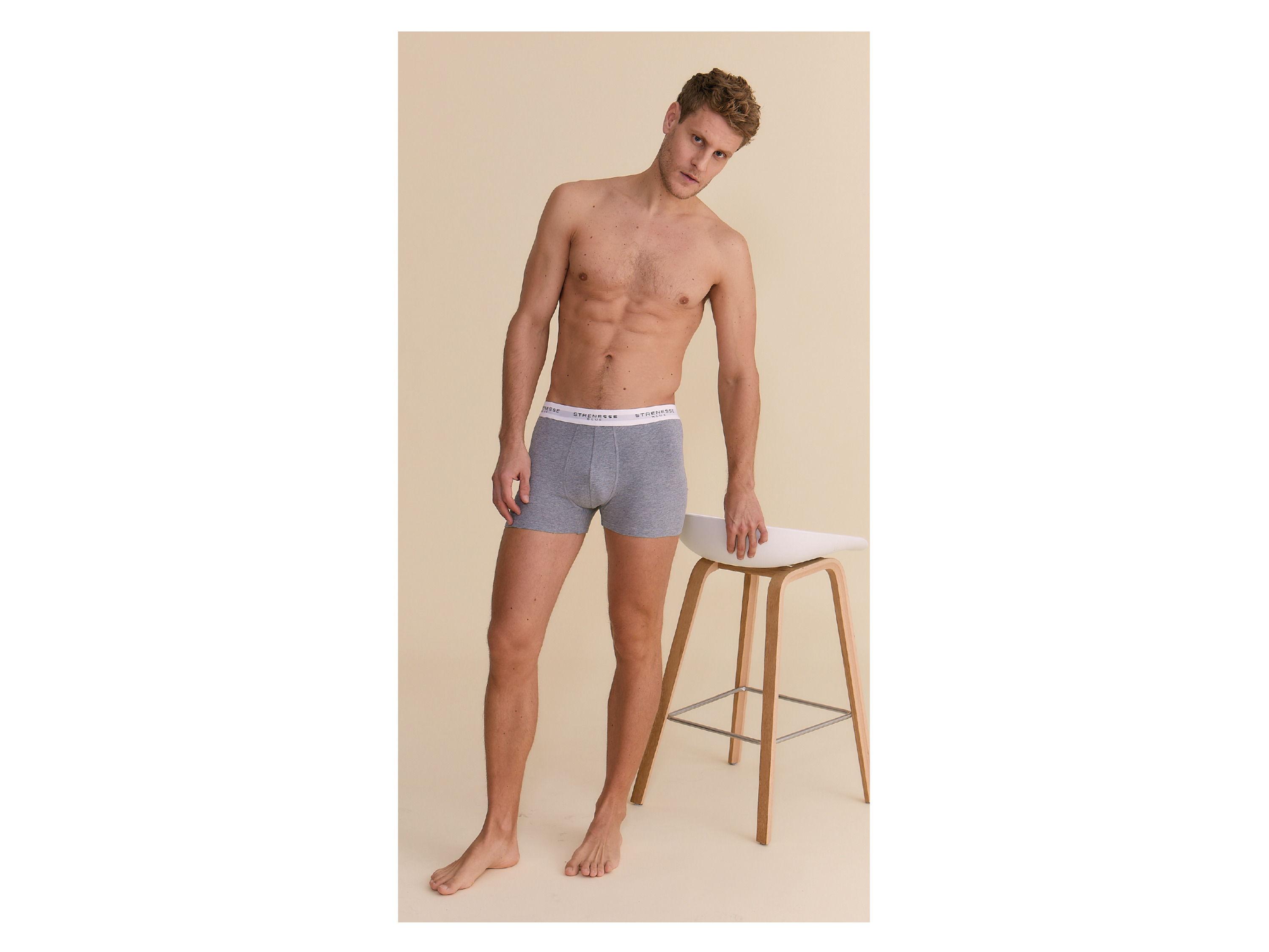 Thumbnail - Strenesse Blue Herren Boxer, 2 Stück (navy/grau, L)