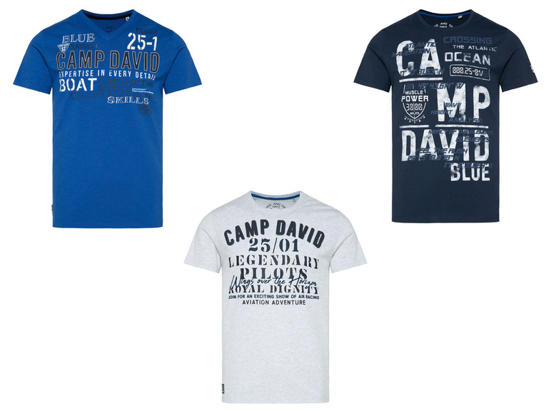 Gehe zu Vollbildansicht: Camp David Herren T-Shirt mit Druck - Bild 1