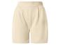 Beige Shorts mit hoher Taille und Bundfalten