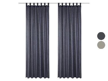 LIVARNO home Vorhangschal-Set, 2 Stück, 135 x 240 cm