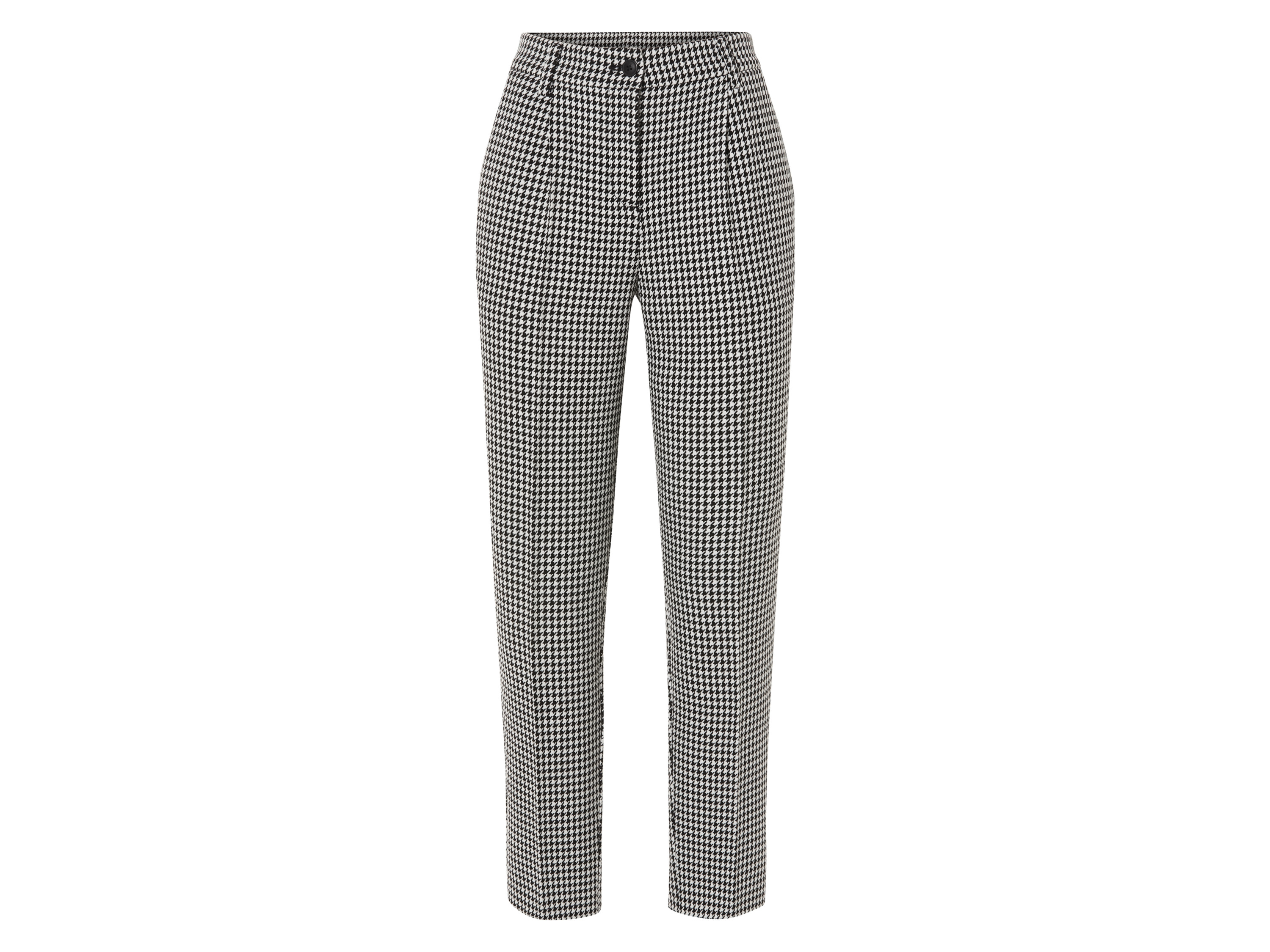 esmara® Damen Slacks (Schwarz/weiß, 40)““ | 00 Bügelfalte