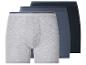 3er-Pack Herren-Boxershorts in Grau, Blau und Dunkelblau