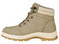 Beige Schnürstiefelette mit cremefarbener Innenfutter.