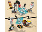 LEGO Ninjago Spinjitzu Masters mit drehenden Spinjitzu-Kreiseln und Ninja-Figuren.