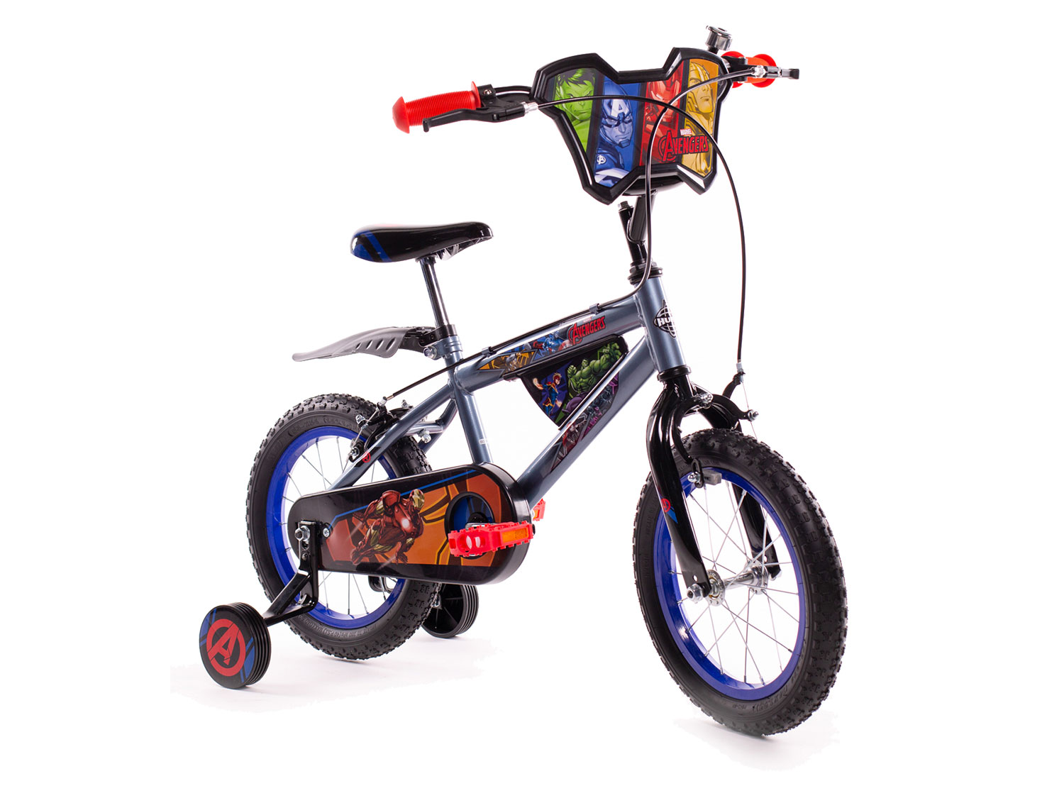 Thumbnail - Huffy Kinderfahrrad 14 Zoll (Avengers, grau/schwarz)