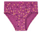 Lilafarbene Unterhose mit Blatt-Muster.