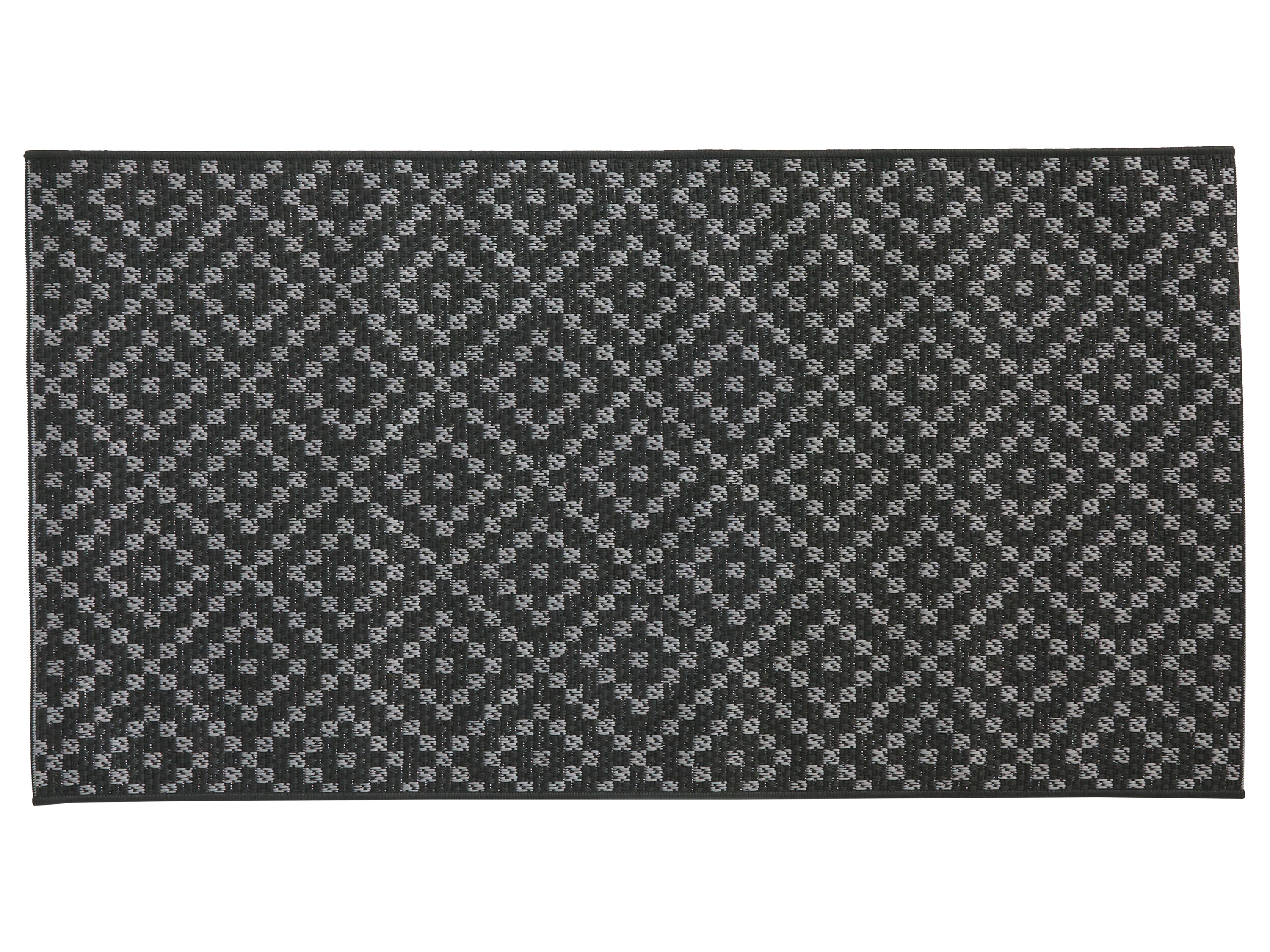 Thumbnail - LIVARNO® Teppich flachgewebt In/ Outdoor, 80 x 150 cm (Schwarz)