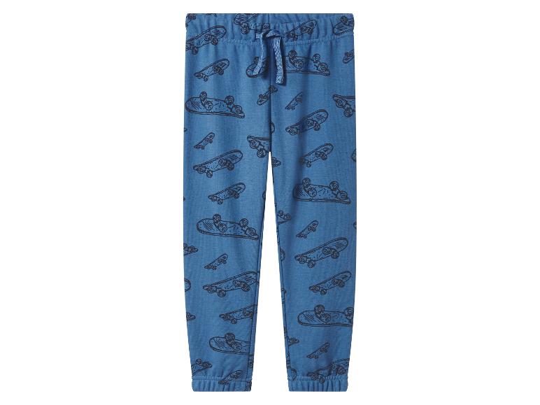 Blaue Kinder-Jogginghose mit Skateboard-Print