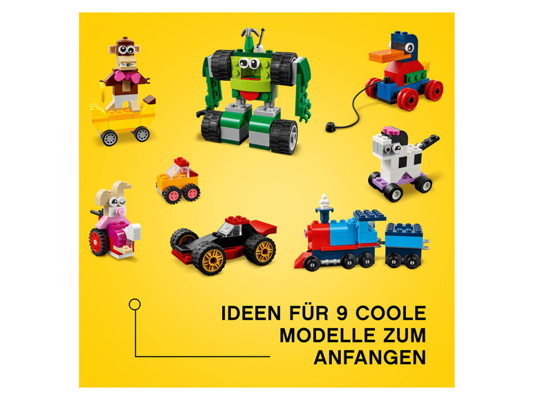 Gehe zu Vollbildansicht: LEGO® Classic 11014 »Steinebox mit Rädern« - Bild 8