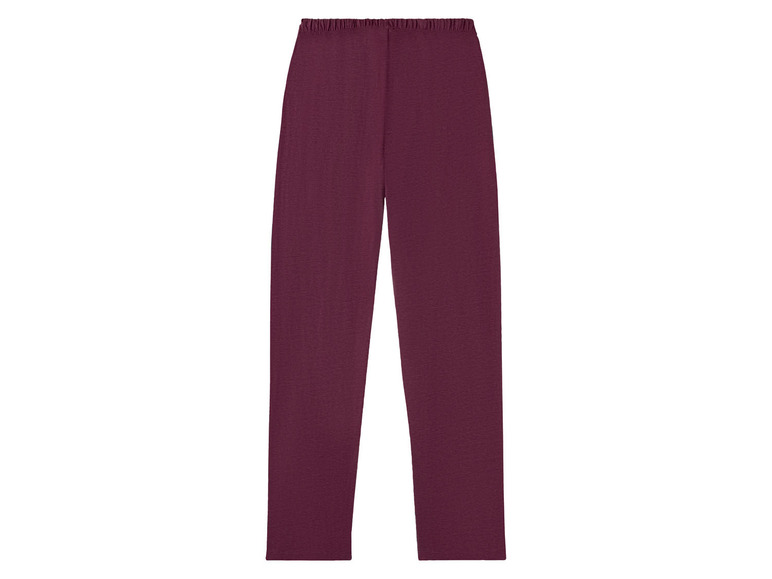 Bordeauxrote Jogginghose mit elastischem Bund.