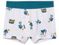 Weiße Boxershorts mit Camping-Muster