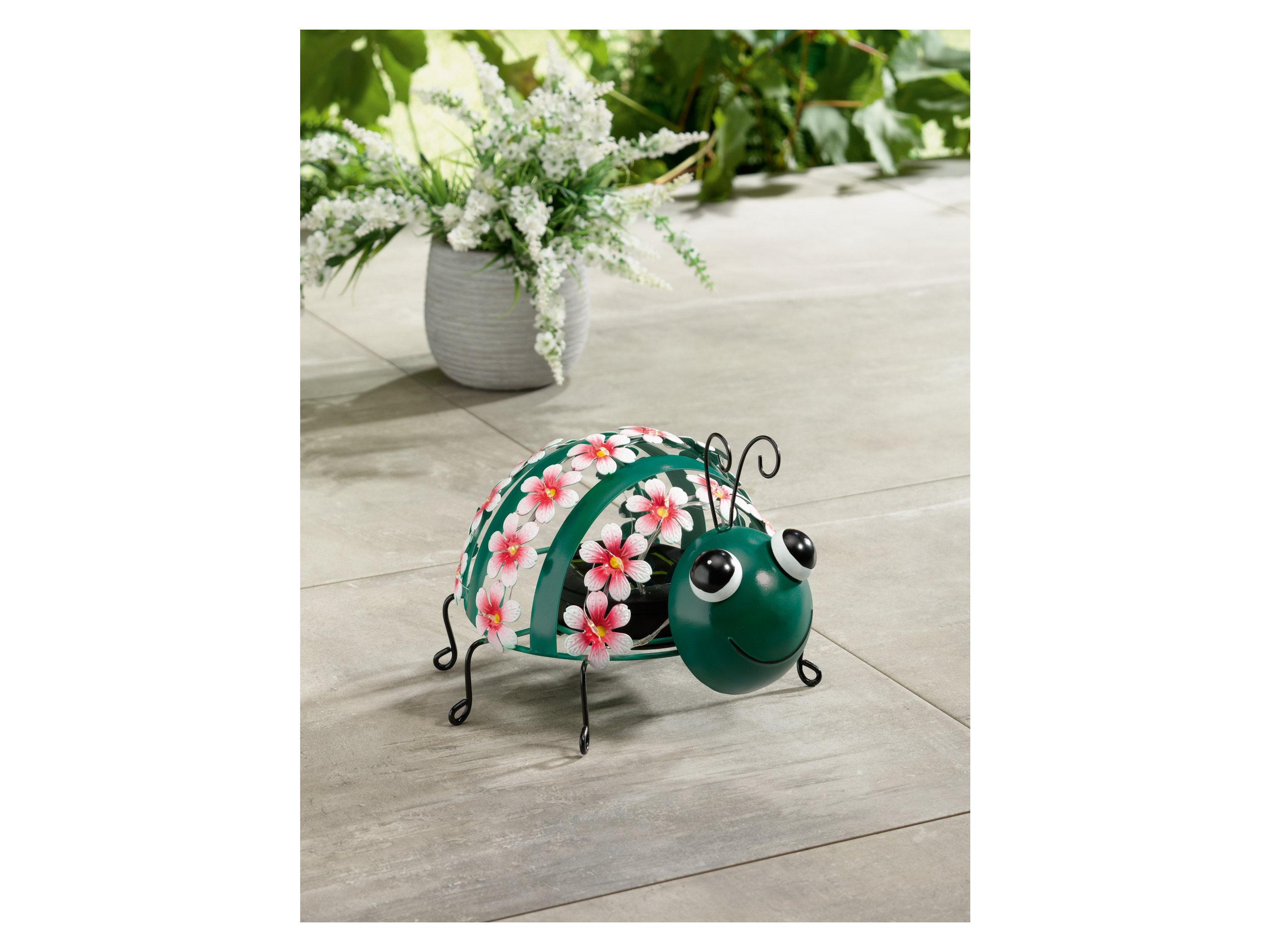 LIVARNO HOME Gartentiere Metall Solar LED (Grashüpfer) – Bild 3 von 4