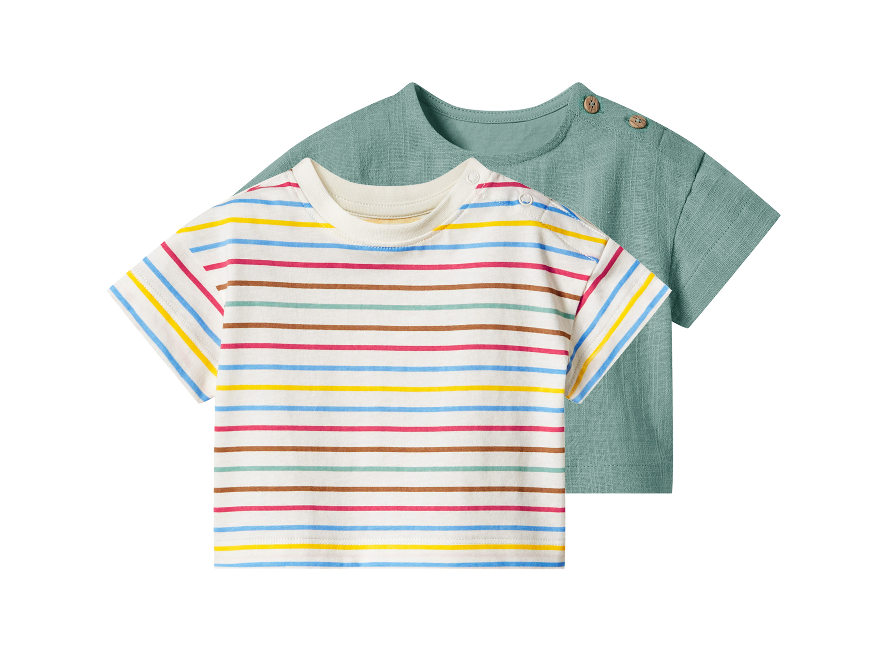 LUPILU® Baby T-Shirts, 2 Stück (Streifen, 50/56)""