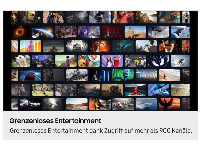 Grenzenloses Entertainment von über 900 Kanälen, mit Filmen, Sport und Musik.