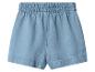 Hellblaue Damenshorts mit elastischem Bund.