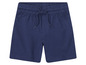 Dunkelblaue Shorts mit Kordelzug.