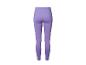 Lila High-Waist-Trainingsleggings von hinten