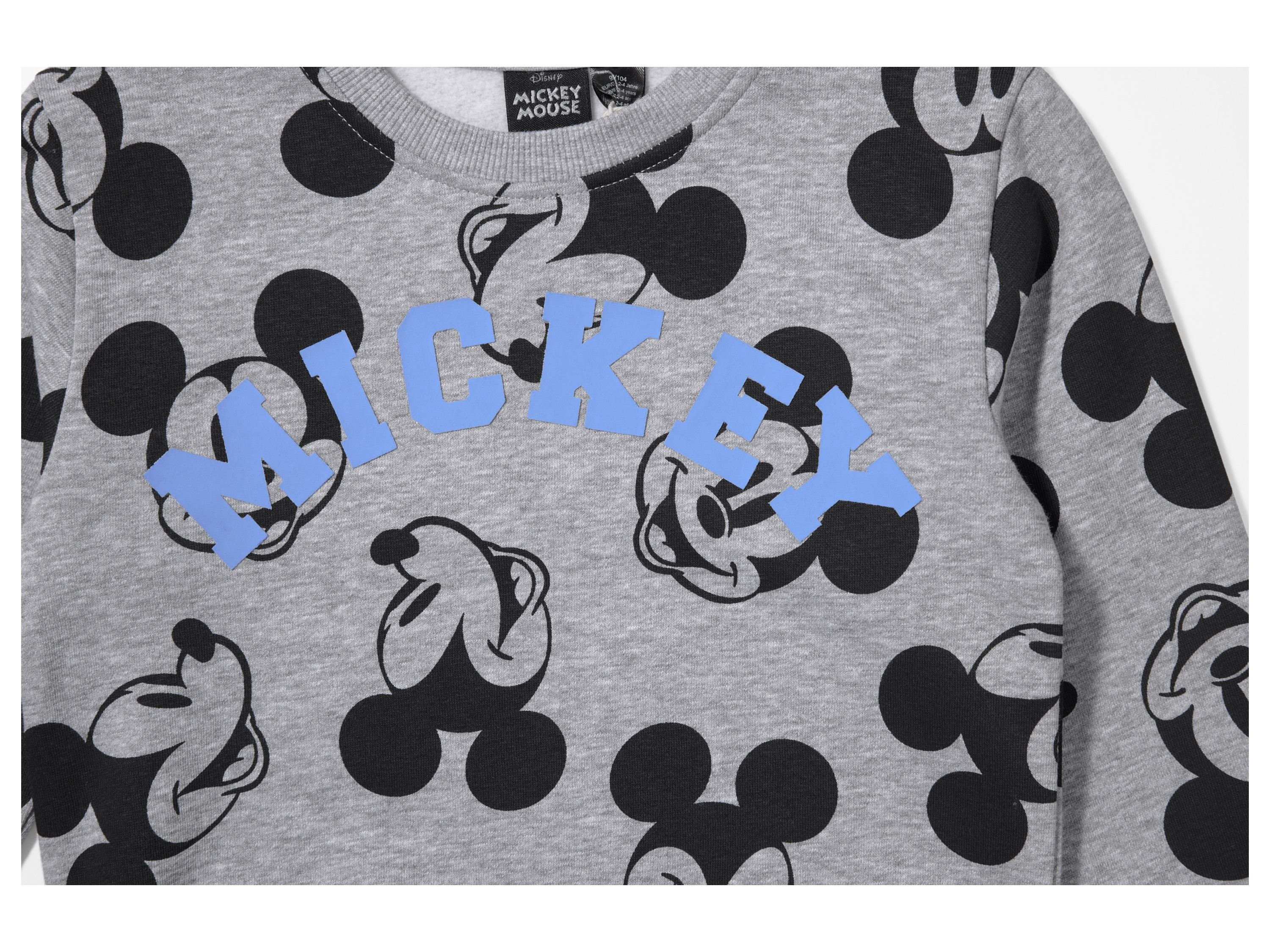 Thumbnail - Kleinkinder Jungen Sweatpullover (Mickey grau, 122/128)