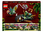 LEGO Ninjago Set mit einem grünen Motorrad und einem Flugzeug.