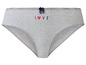 Gestreifte Unterhose mit 'LOVE'-Aufdruck