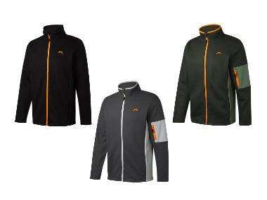 CRIVIT Herren Strickfleecejacke mit seitlichen Eingrifftaschen