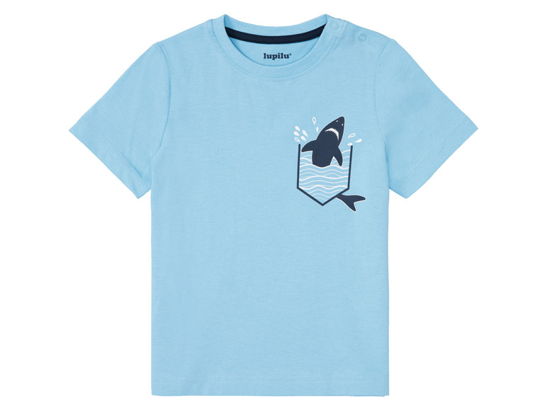 Gehe zu Vollbildansicht: lupilu® Kleinkinder Jungen T-Shirt, 3 Stück, aus reiner Baumwolle - Bild 21