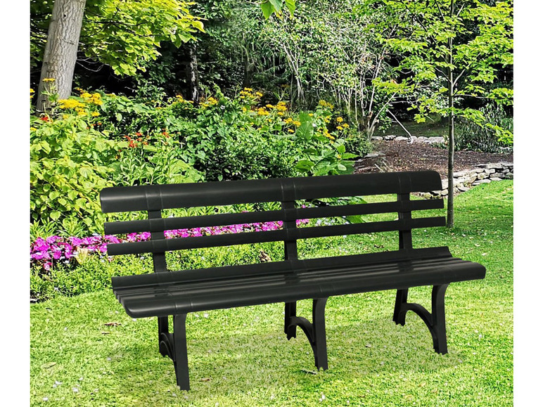 Gehe zu Vollbildansicht: Bica Gartenbank »Olimpia«, 3-Sitzer, Kunststoff, witterungsbeständig, 330 kg Belastbarkeit - Bild 3