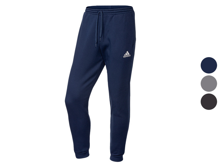 Dunkelblaue Adidas Trainingshose für Herren.