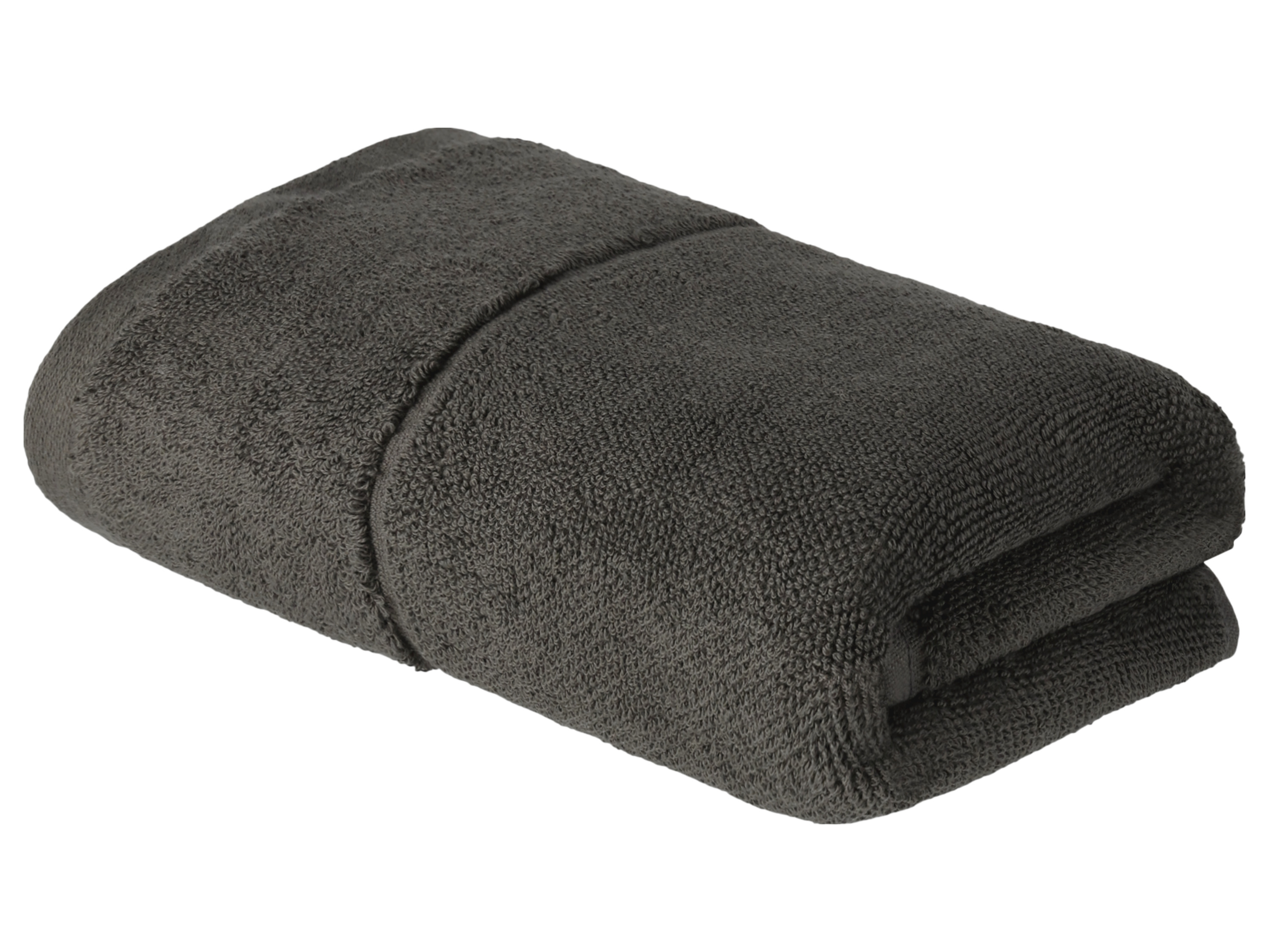 Thumbnail - LIVARNO home Frottier-Handtücher, aus nachhaltigem Baumwollanbau, 2 Stück (Dunkelgrau)