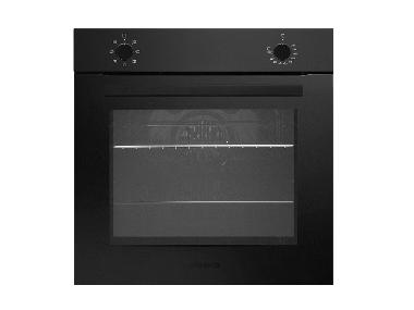 RESPEKTA Glas-Einbaubackofen autark Mattschwarz