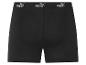 Schwarze Puma Sportshorts: elastischer Bund mit Logo.