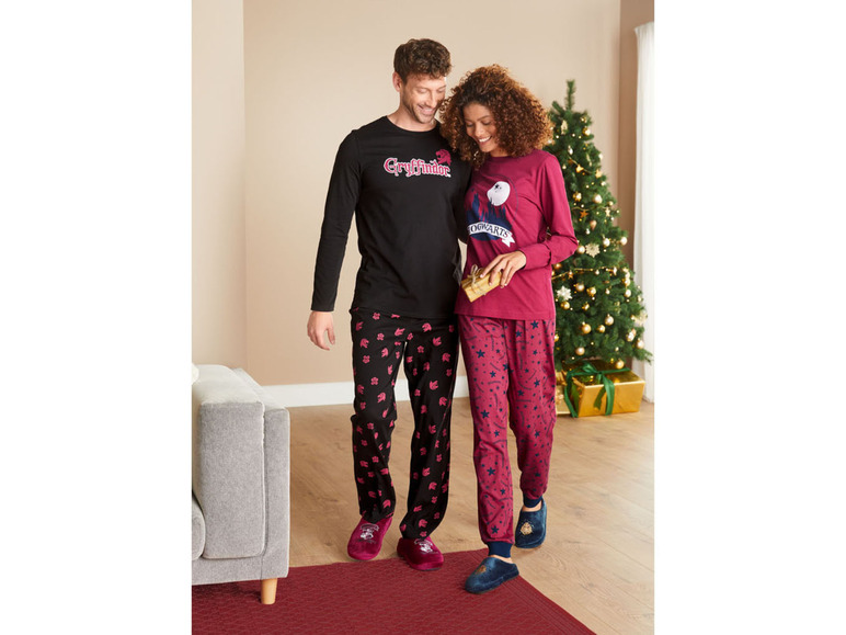 Gehe zu Vollbildansicht: Herren Pyjama mit Print - Bild 8