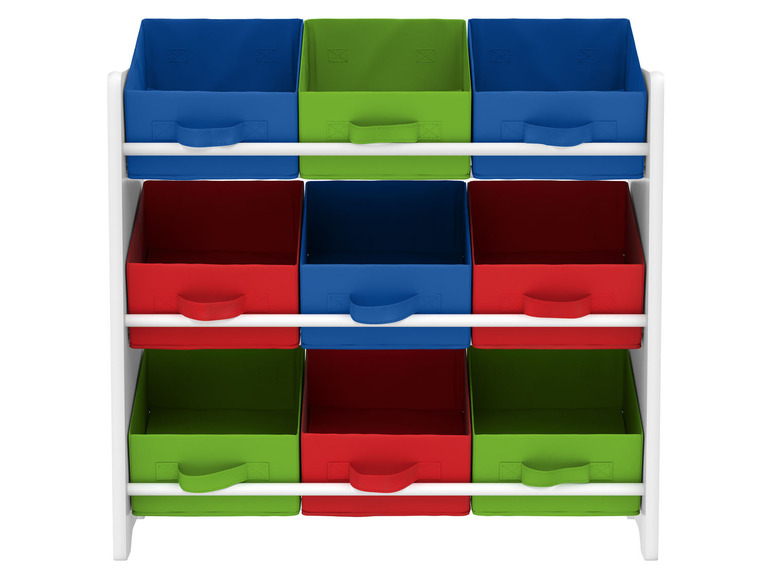 Gehe zu Vollbildansicht: LIVARNO home Aufbewahrungsregal, mit 9 herausnehmbaren Textilboxen - Bild 2