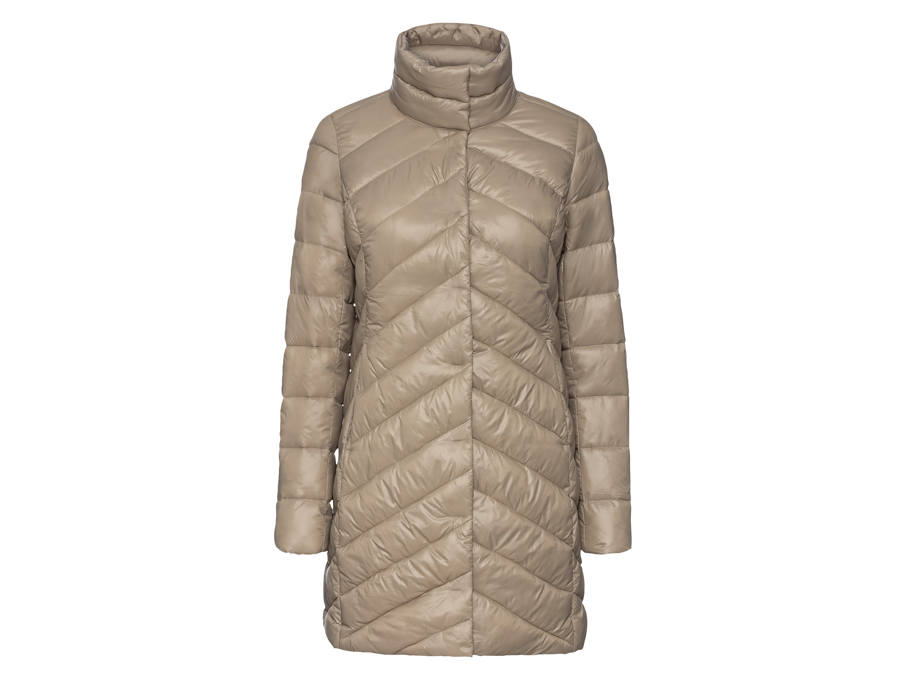 esmara® Damen Mantel Lightweight (Beige, S(36/38)) | 04055334939973