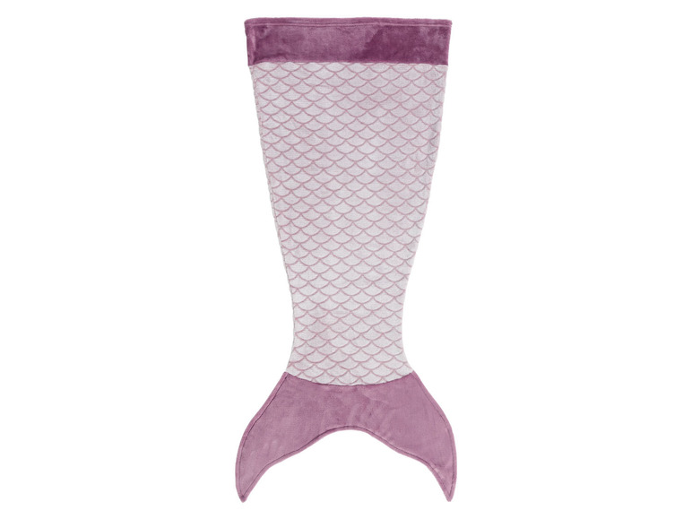 Eine rosa Meerjungfrauen-Schwanzdecke.